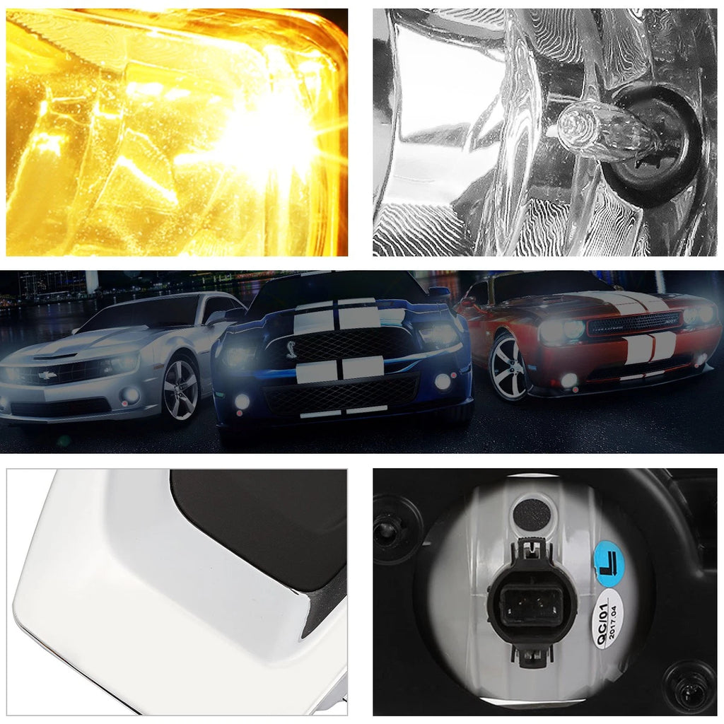 Clear Lens Front Bumper Fog Lights for GMC Yukon XL (2015–2018)