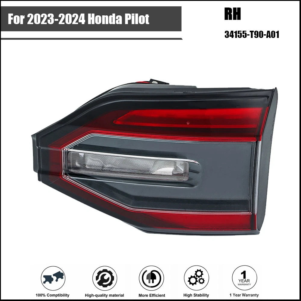 Tail Light Assembly for Honda Pilot (2023â2024) with LED, Inner Passenger Side
