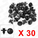 Set of 30 Plastic Drive Rivets for Nissan 