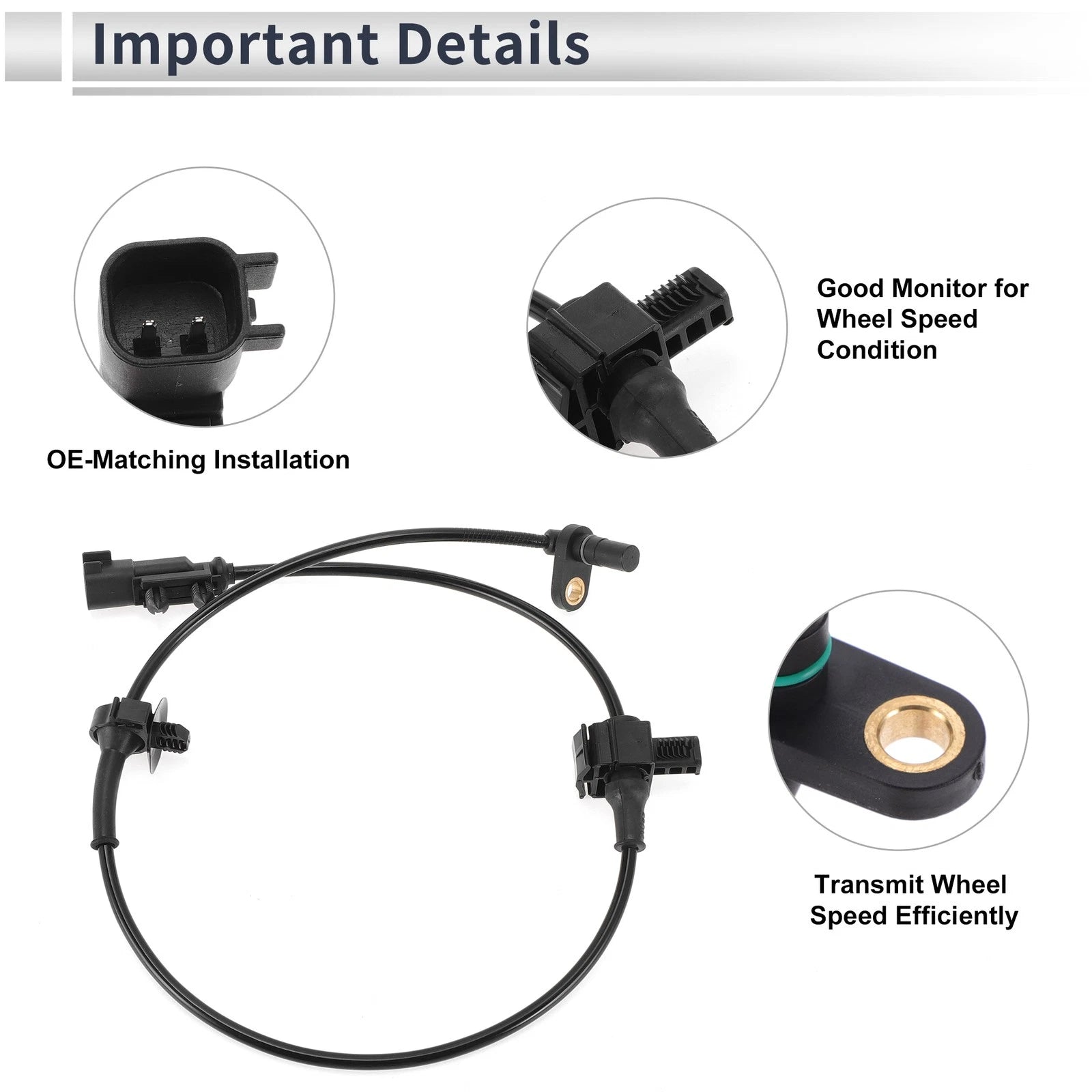 ABS Wheel Speed Sensor for Chevrolet Suburban (2015–2020) Rear Left/Right