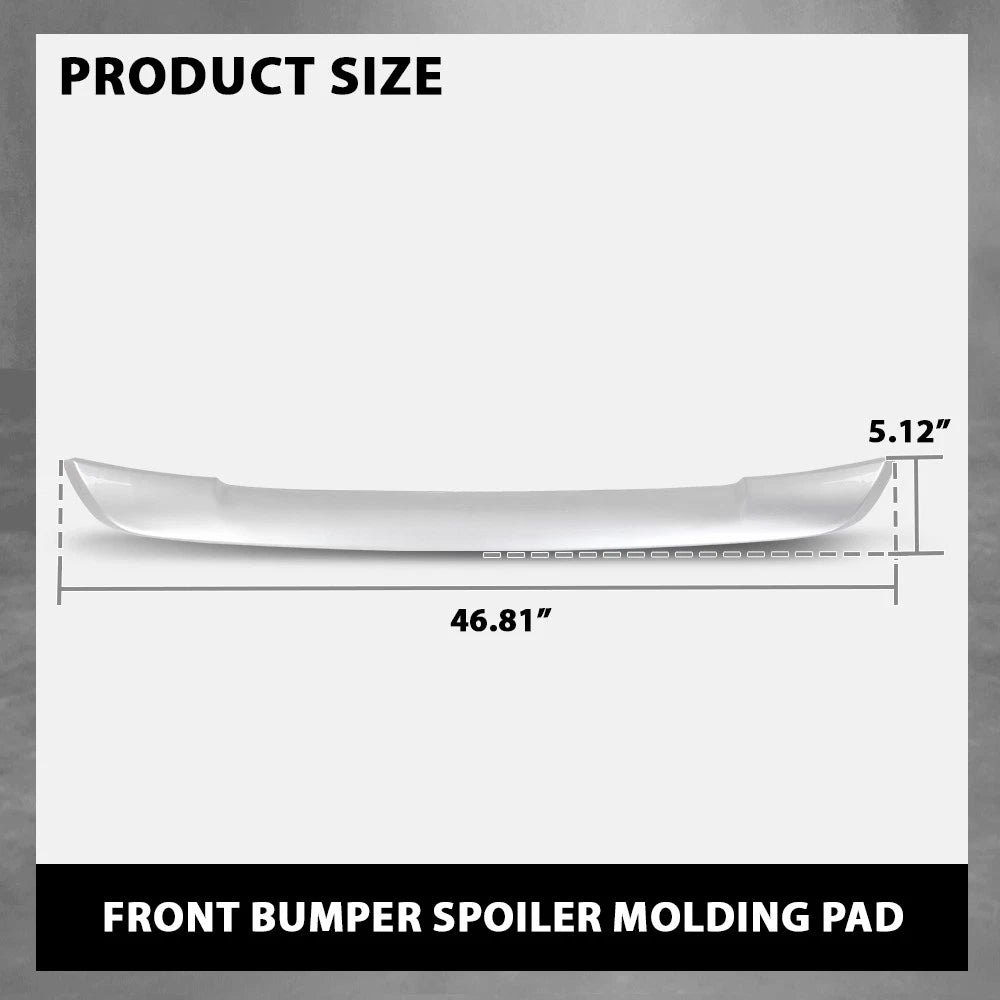 Front Bumper Lower Spoiler for Toyota RAV4 (2016–2018) Silver Trim