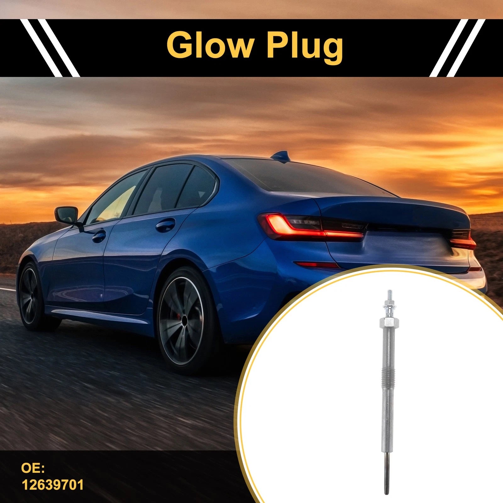 Glow Plug No. 12639701 for Diesel Engines (1 Pc)