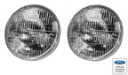 Sealed Beam Headlights Pair with Ford Logo for 7 Inch (2008–2010)