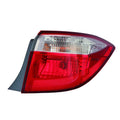 Replacement Passenger Side Outer Tail Light Assembly for 2014-16 Toyota Corolla