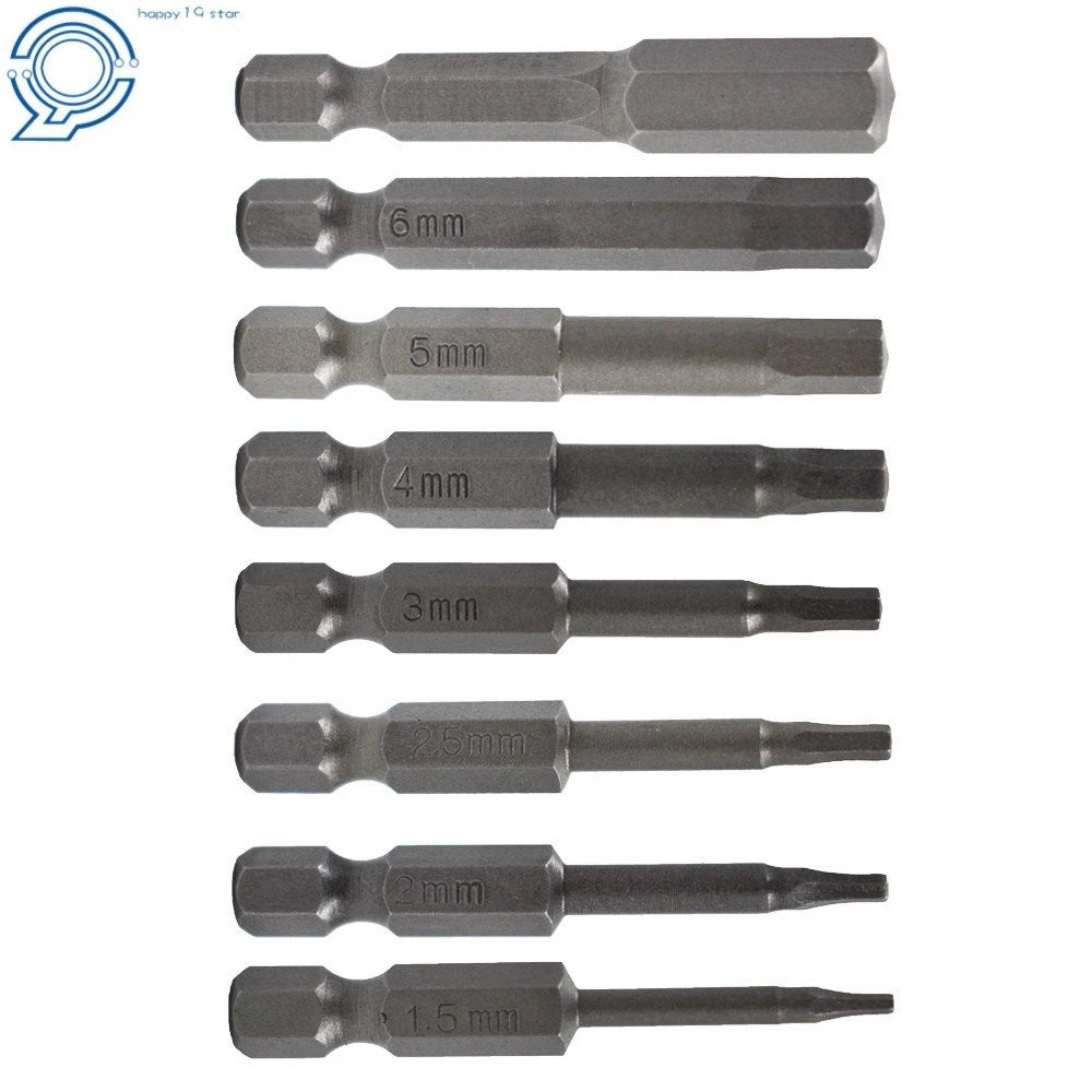 8 Piece Hex Head Allen Bit Set for Impact Driver Drill
