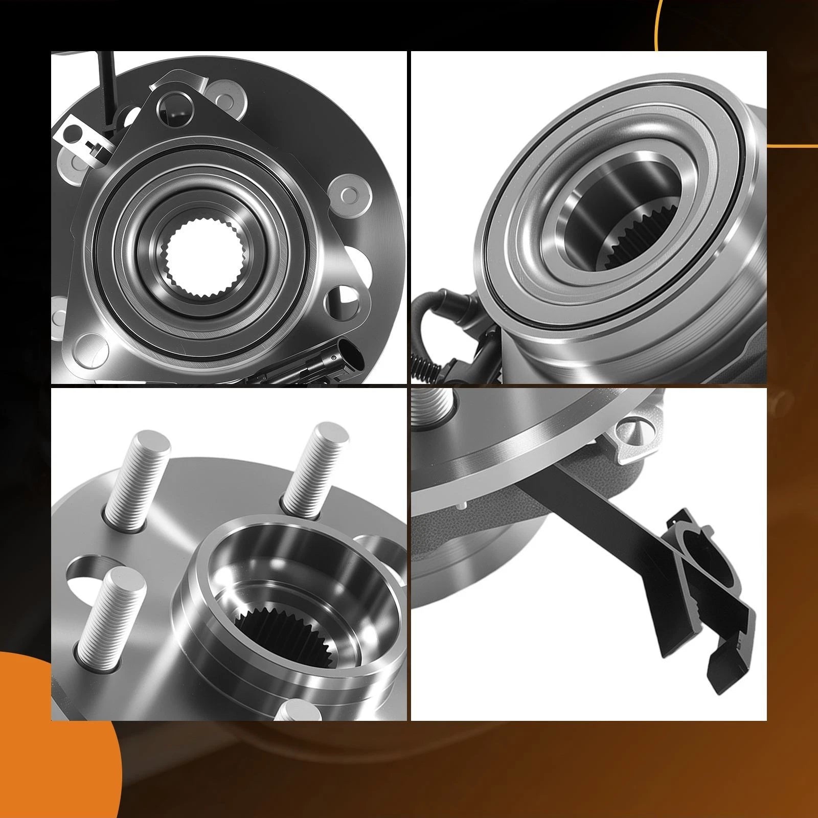 Front Wheel Hub & Bearing for GMC Yukon K1500 (1995–2000) 29515024 4WD