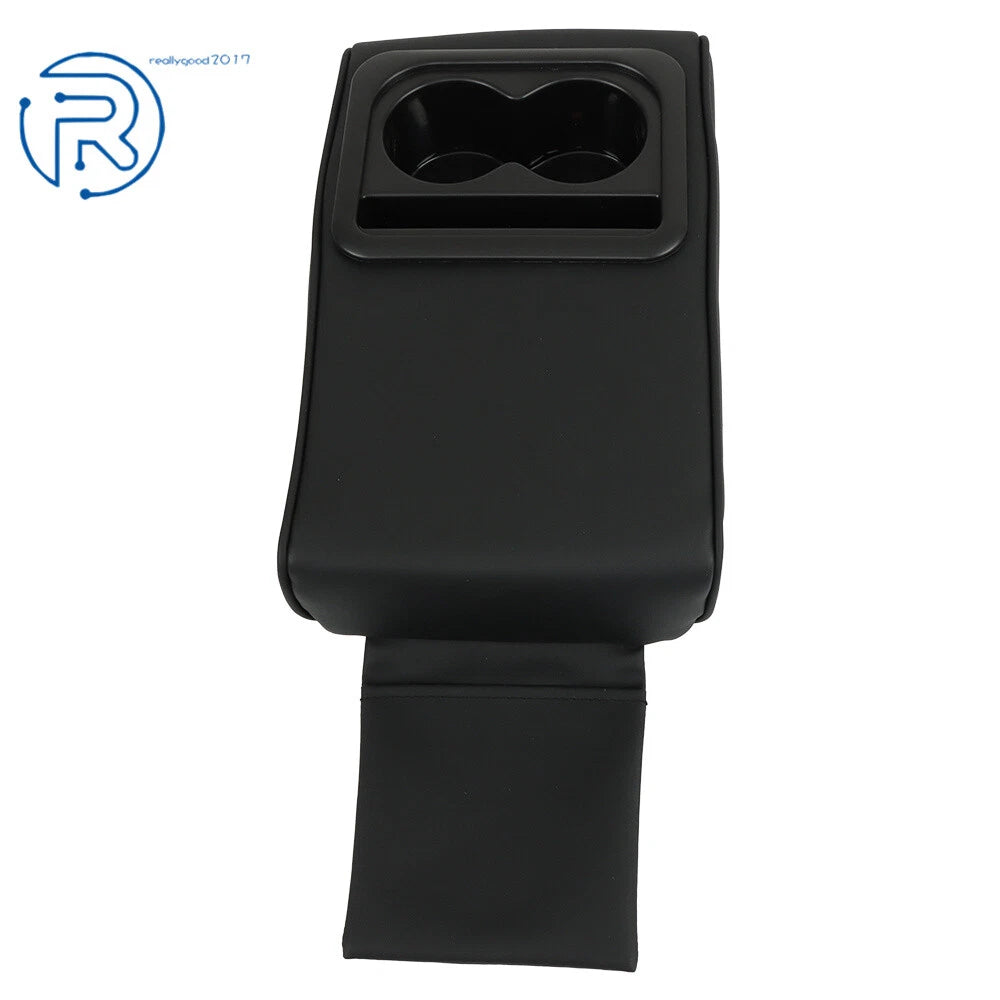 Center Console Armrest Pillow with Cup and Phone Holder for Most Cars