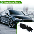 Dashboard Cover Mat for Audi Q3 (2019–2022) Sun Protector Pad Black Blue