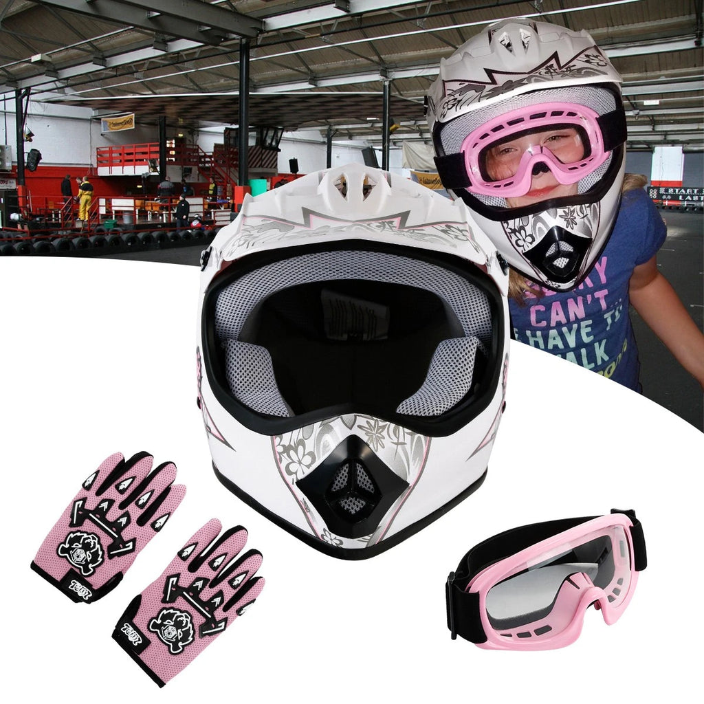 Youth Motorcycle Helmet for Kids S-XL (DOT Approved)