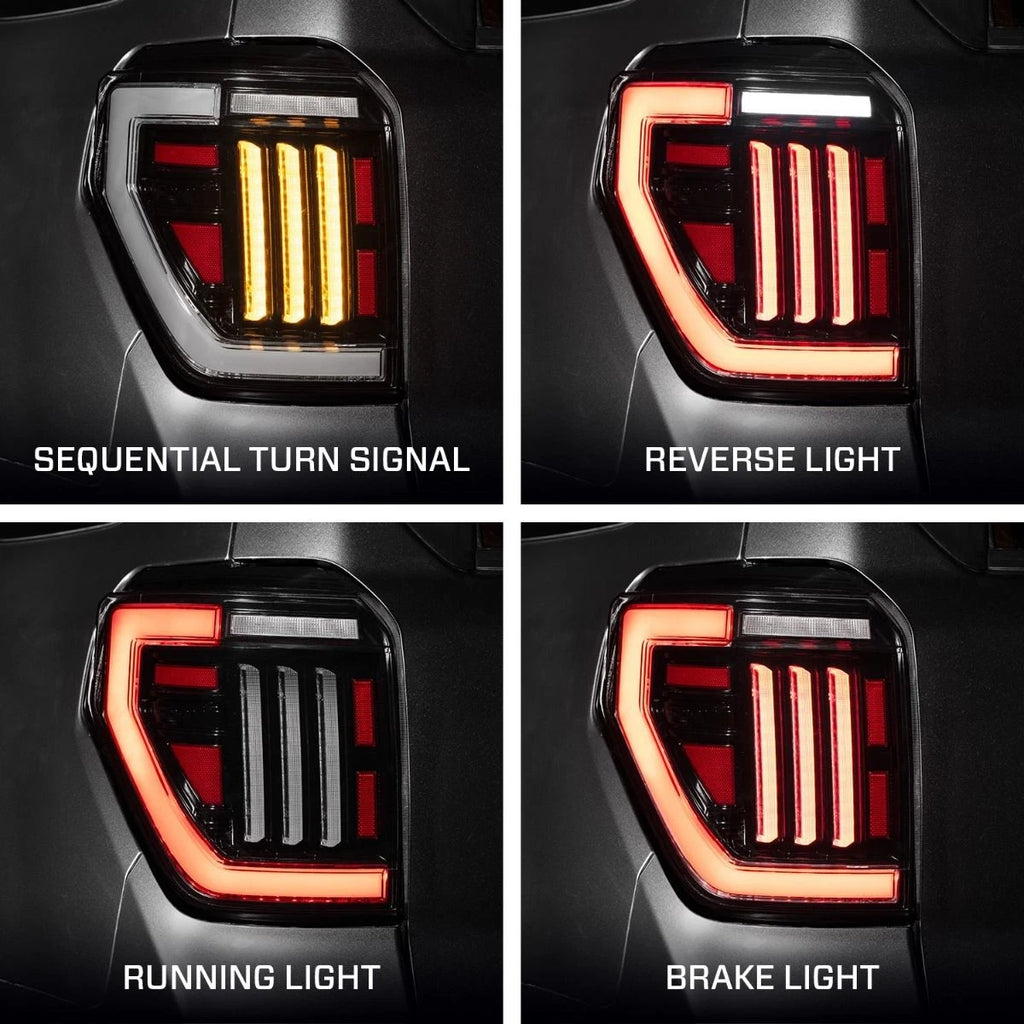 Tail Light Assembly LED Smoke Rear for 2010–2024 Toyota 4Runner Pair