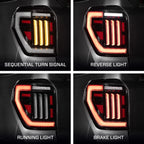 Tail Light Assembly LED Smoke Rear for 2010–2024 Toyota 4Runner Pair