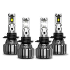 4X 9005 9006 LED Bulbs for High/Low Beam (IP68 Waterproof)
