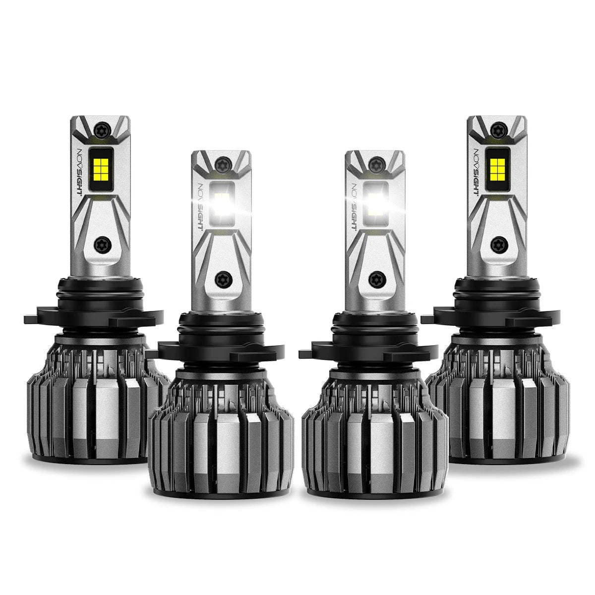 4X 9005 9006 LED Bulbs for High/Low Beam (IP68 Waterproof)