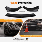Front Bumper Guard Lip for Hyundai Elantra (2021–2024) Gloss Black