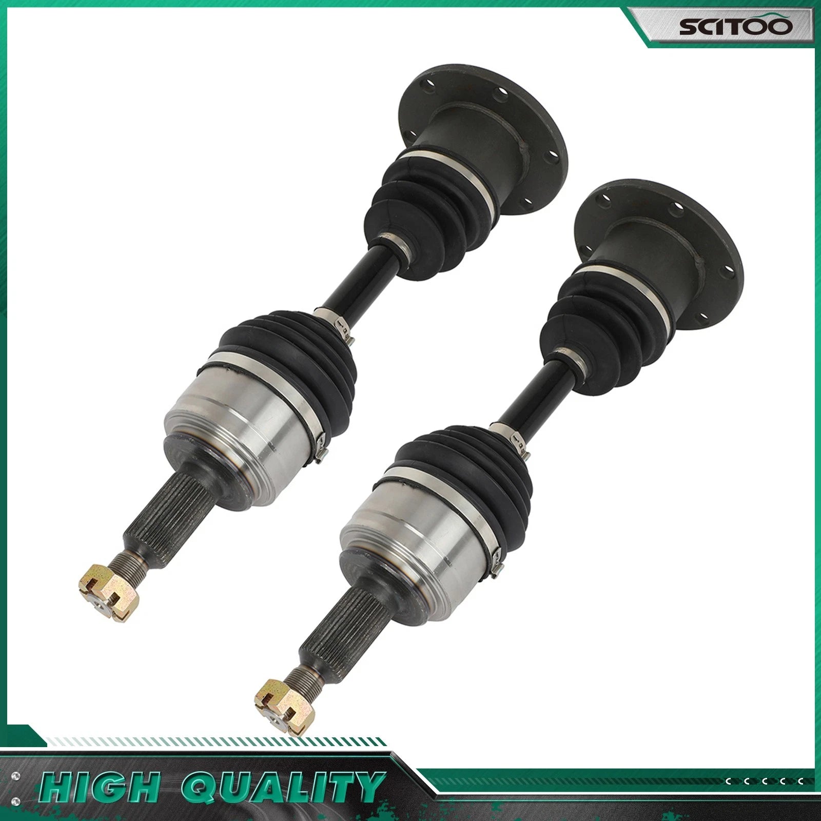 Set of 2 CV Axles for Ford F-150 Expedition 4.6L 5.3L (1997–2002) 4WD