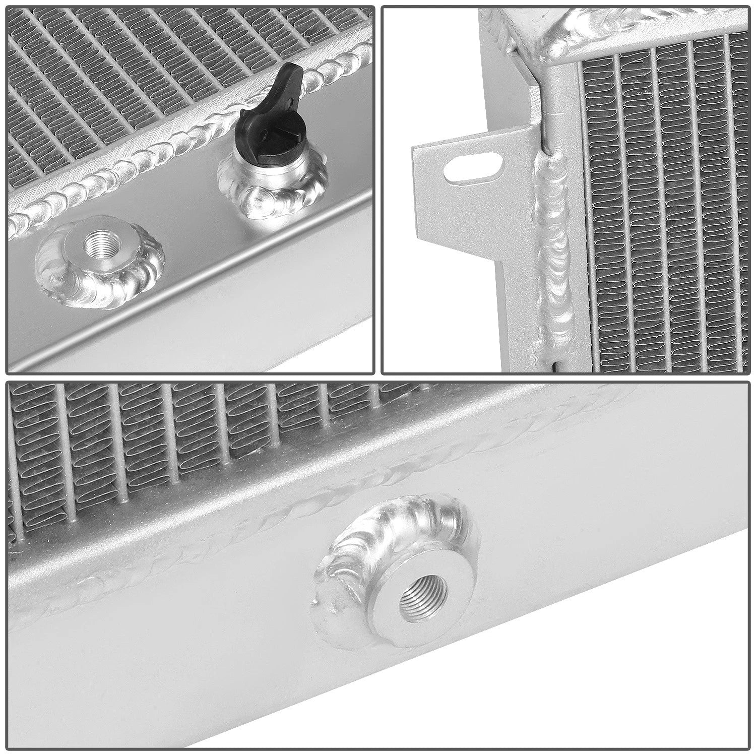 Full Aluminum 3-Row Racing Radiator for Dodge Charger/Challenger (1968–1974)
