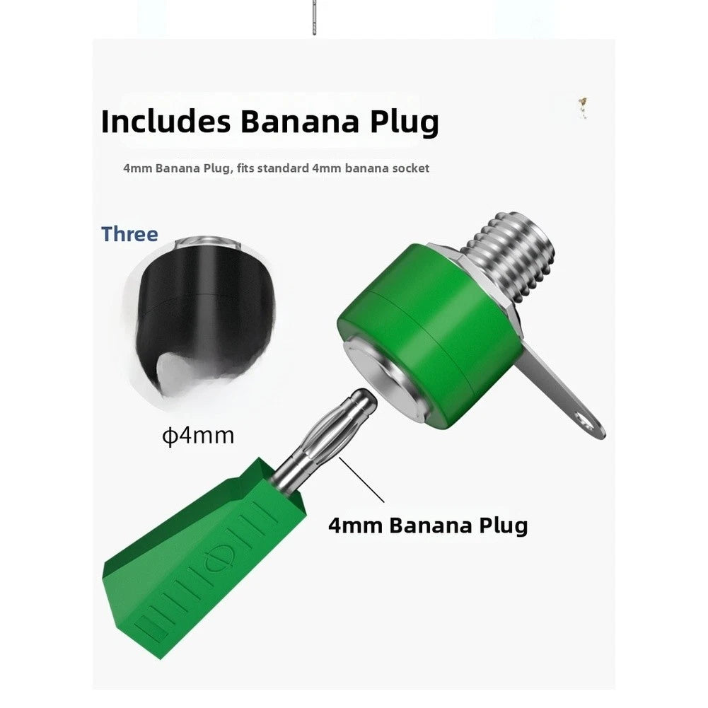 4mm Banana Socket Nickel Plated Connector for Panel Mount (58mm Hole)