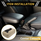 Center Console Cover for Chevrolet (Microfiber Leather, Zipper, Beige)