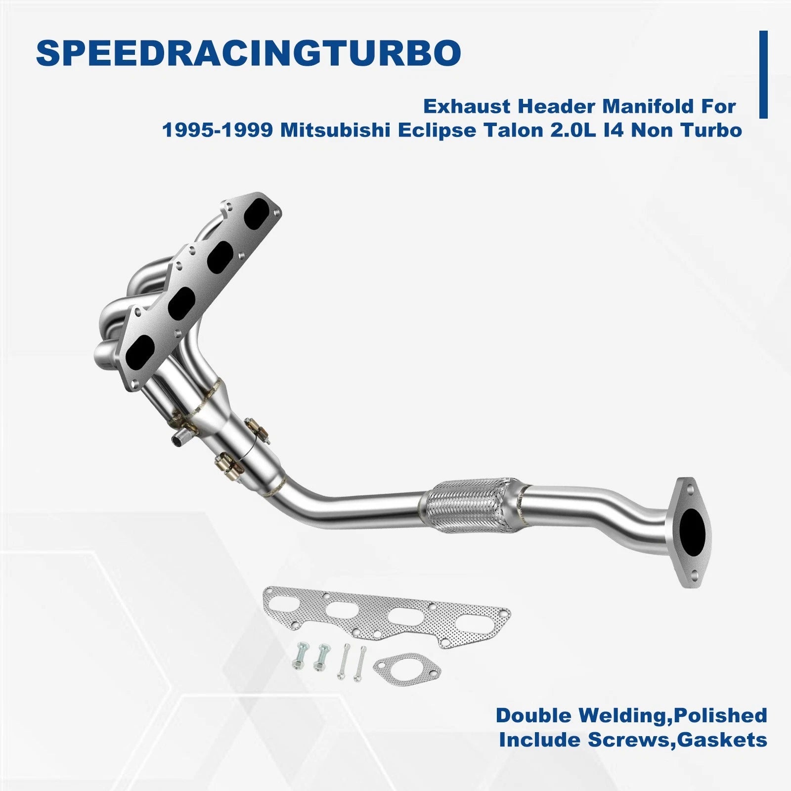 Exhaust Header Manifold for Mitsubishi Eclipse Talon 1995–1999 2.0L I4 Non Turbo