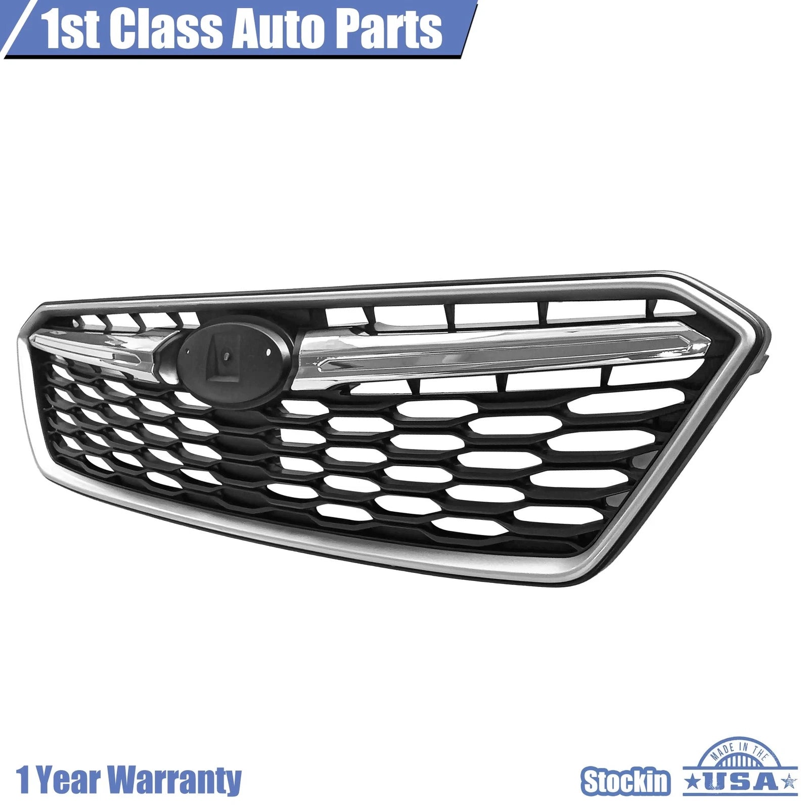 Front Grille with Moulding Trim for Subaru Impreza (2017–2019)