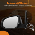 Heated Left Side Mirror for Toyota 4Runner (2017–2018) Power Signal