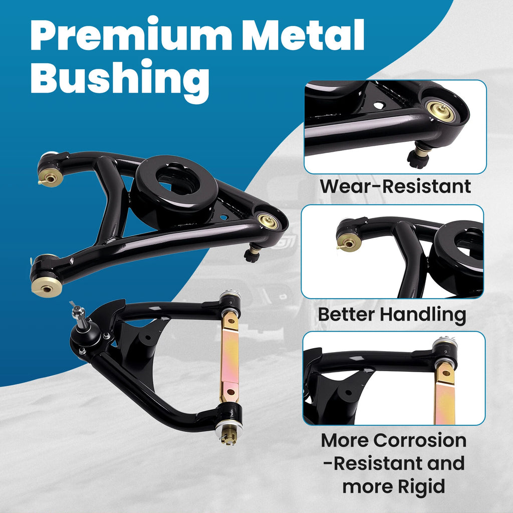 Set of 4 Heavy Duty Tubular A Arms for Chevy Chevelle (1964–1972)