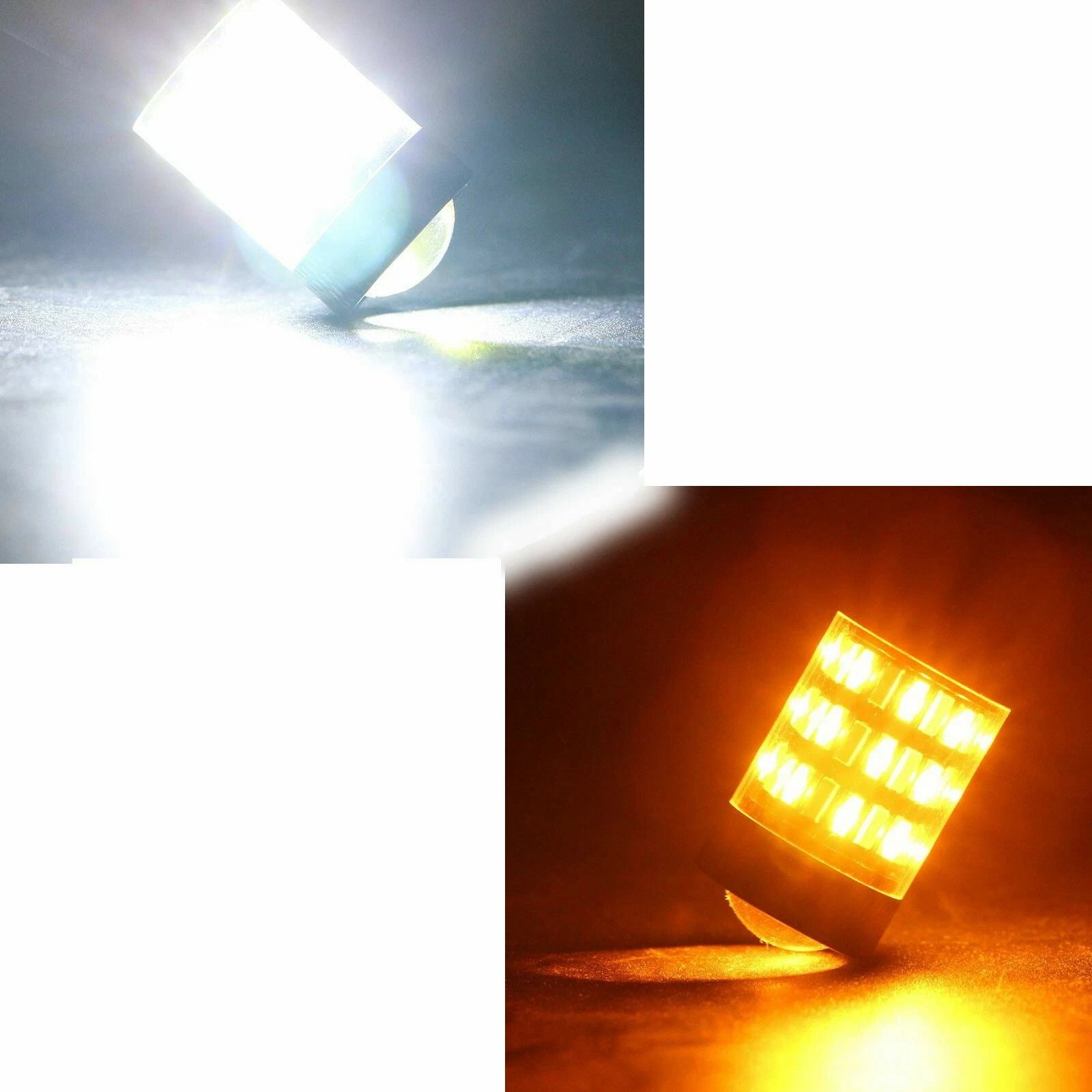 2× No Hyper Flash LED Switchback Kit for DRL Turn Signal Lights (1156/7056)