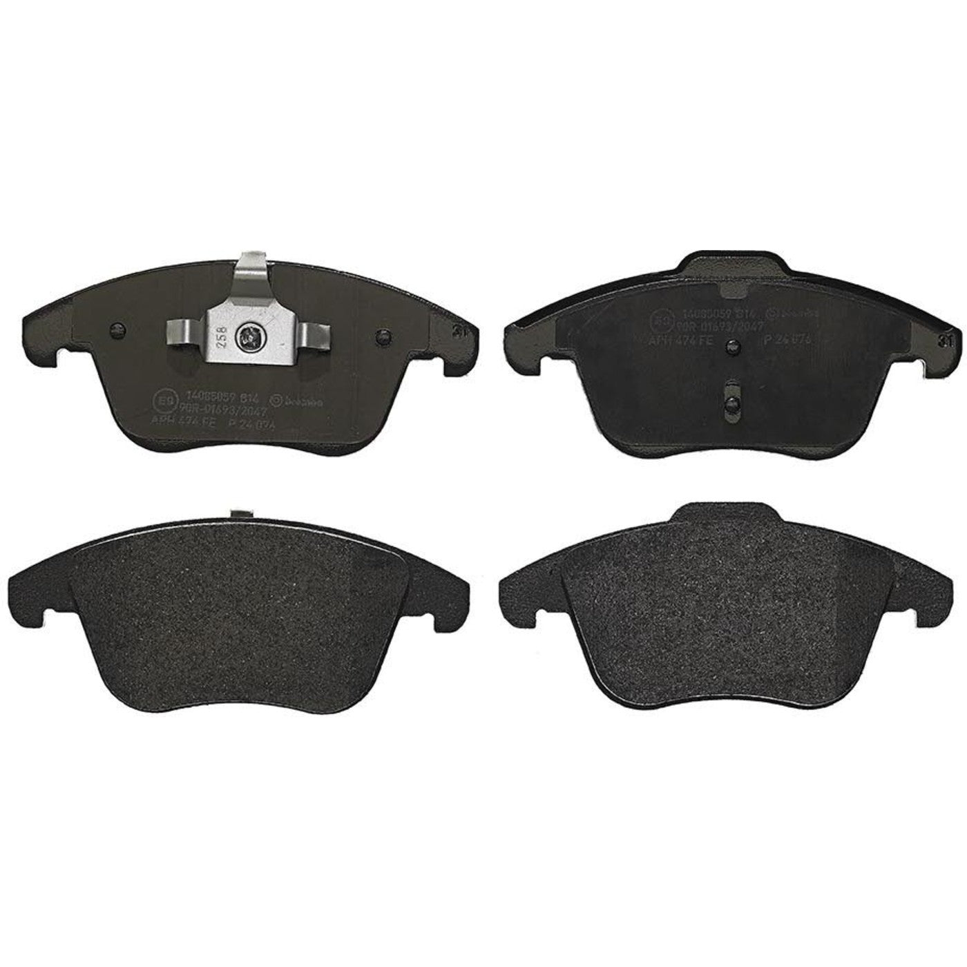 Set of 2 Brembo Brake Pads for Jaguar XE, Volvo V60