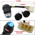 5-Wire Ignition Key Switch for 186F 192F Diesel Generator (Compatible)