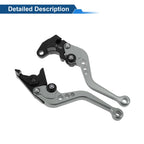 Short Brake Clutch Levers for Suzuki GSR750/GSX-S750 (2011–2021) Titanium Tone