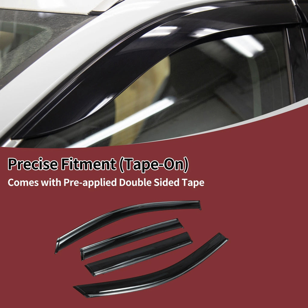 Set of 4 Window Deflectors for Honda Fit Hatchback (2007–2008)