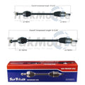Set of 2 Rear CV Axle Shafts for Jeep Compass/Patriot/Caliber (2007–2017)