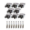 Set of 8 Ignition Coils & Platinum Spark Plugs for Camaro Corvette CTS V8