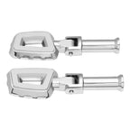 Chrome Passenger Footpegs with Brackets for Harley Softail Low Rider (2018–2025)