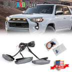 3PC Smoked Amber LED Front Grille Light Kit for Toyota 4Runner (2014–2023)