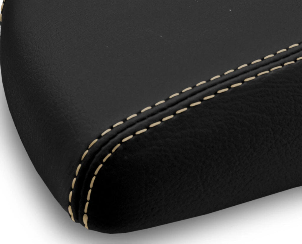Leather Console Lid Armrest Cover for Hyundai Genesis Sedan (2009–2014) Beige