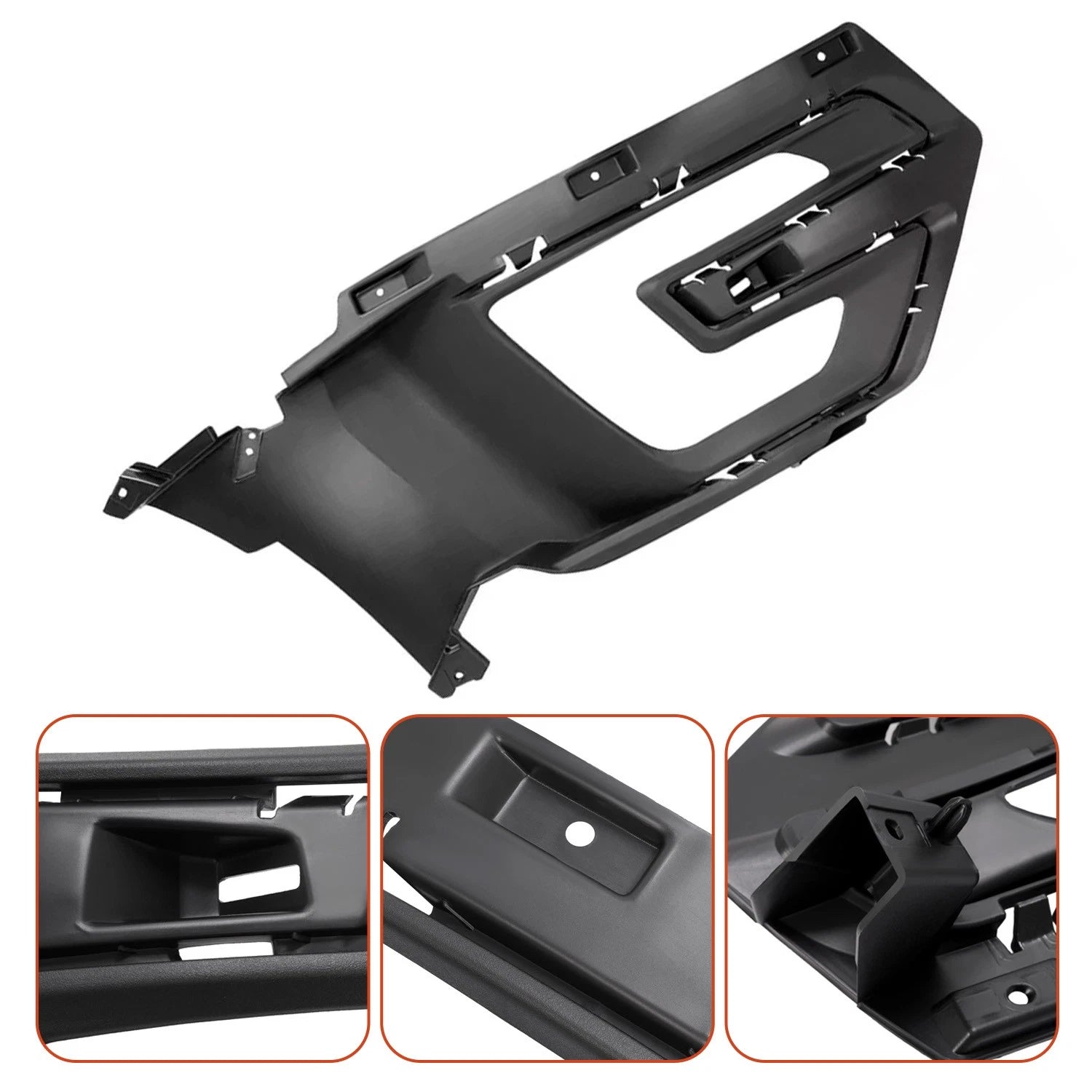 Set of 2 Front Bumper Fog Light Bezel Cover Trim for Ford Explorer (2016–2017)
