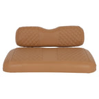 Leather Front Seat Cover for EZGO TXT (2000–2023) - Brown Checkered