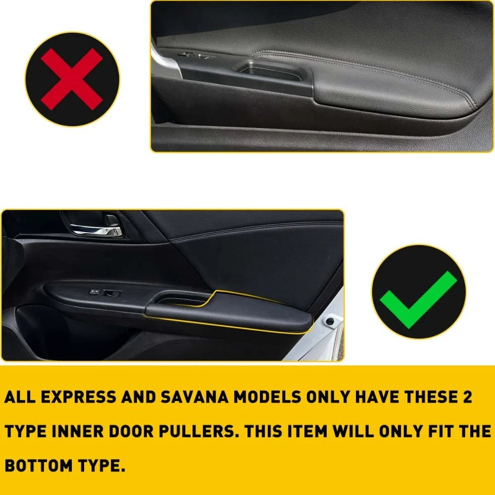 Right Door Armrest Panel for Honda Accord Coupe (2008–2012) Black Leather