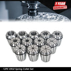 12Pcs ER32 Spring Collet Set for CNC Workholding (Engraving, Milling, Lathe)