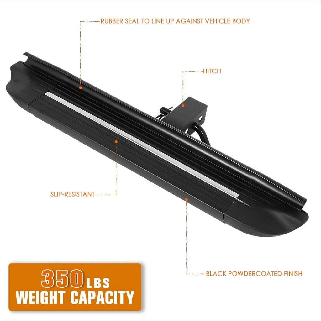 21" Trailer Towing Rear Hitch Step Bar for Universal Fit (2" Receiver)