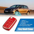Silicone Key Fob Case Cover for Volkswagen Tiguan (2010–2017) Red