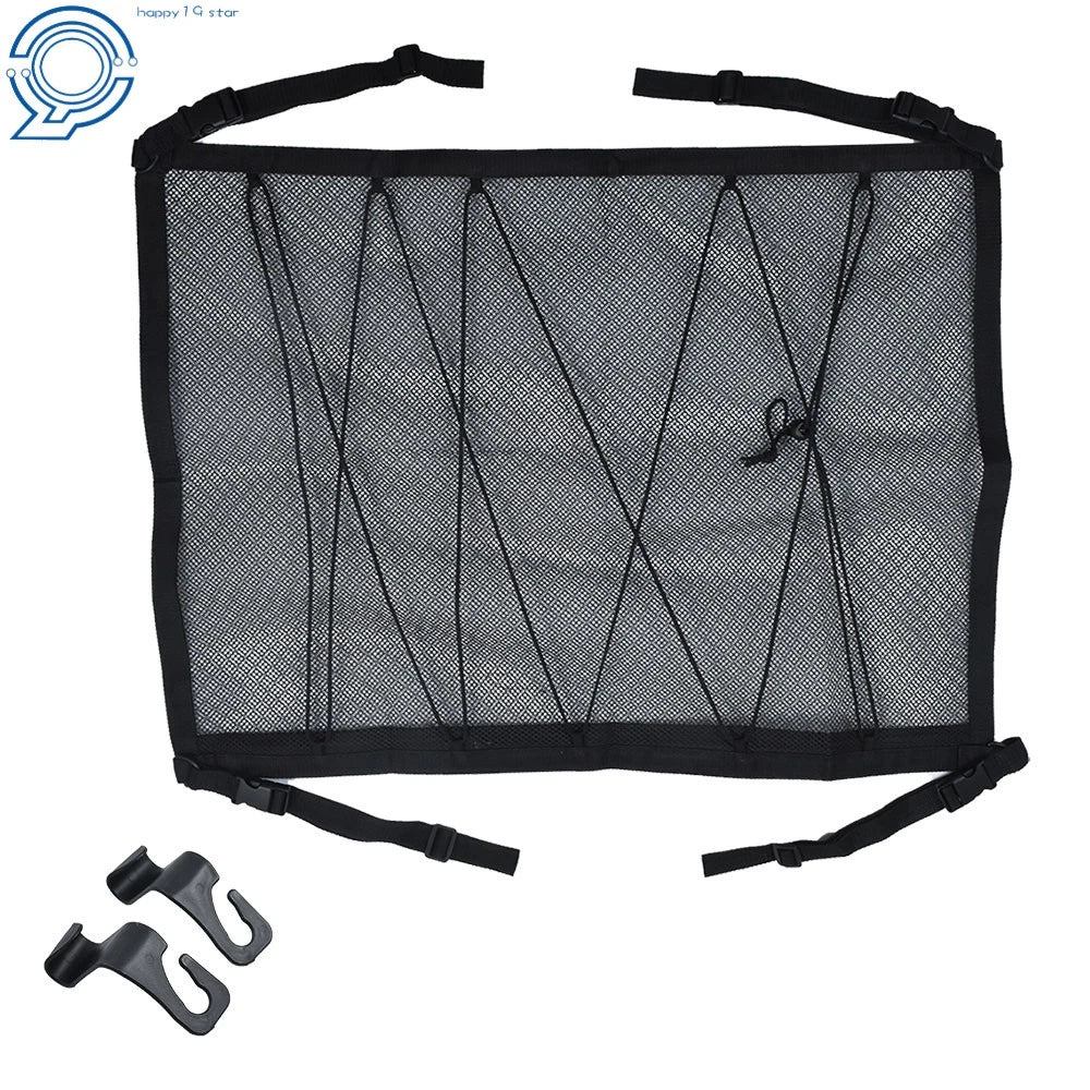 Double-Layer Interior Roof Storage Net for Vehicle (Fits Multiple Models)