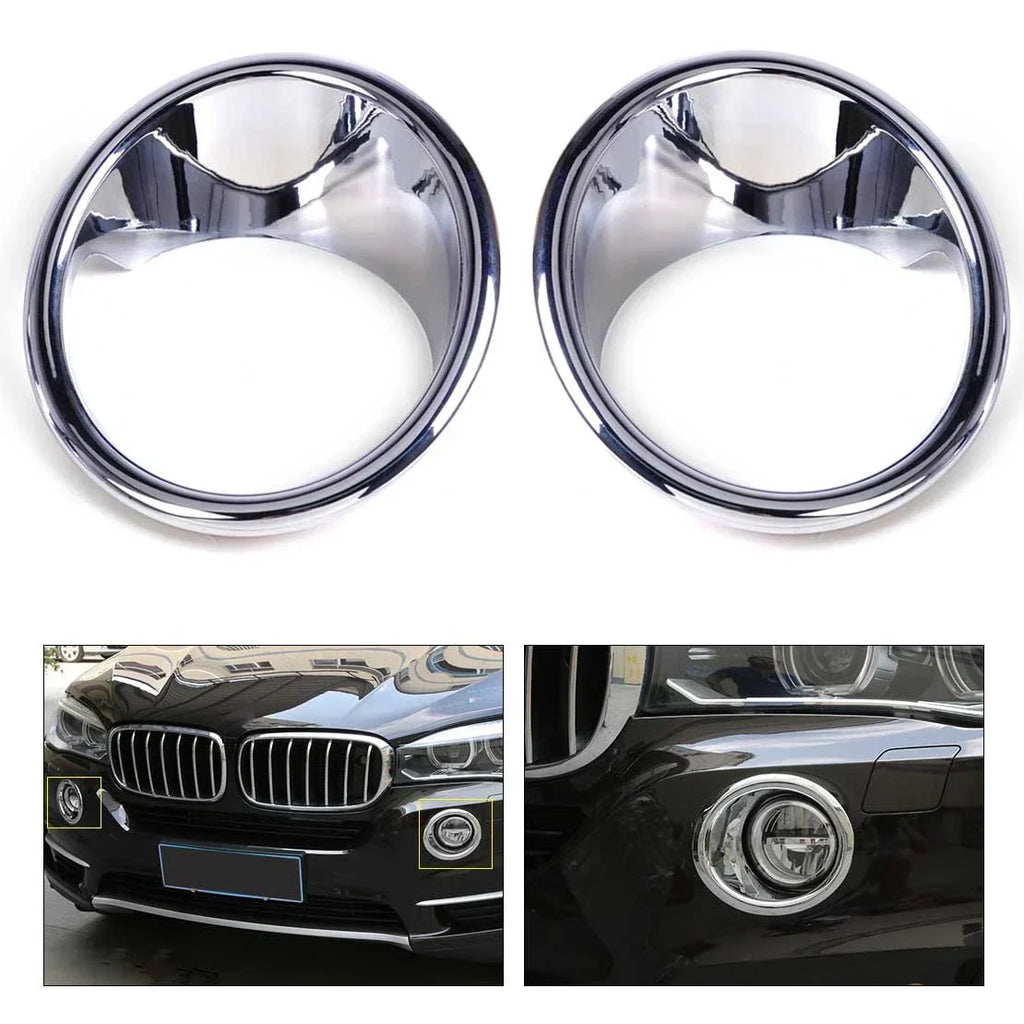 2 x Front Fog Light Lamp Covers for BMW X5 F15 (2014-2018)