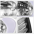 3D LED Tube DRL Headlights Assembly for Pontiac Grand Prix (2004–2008)