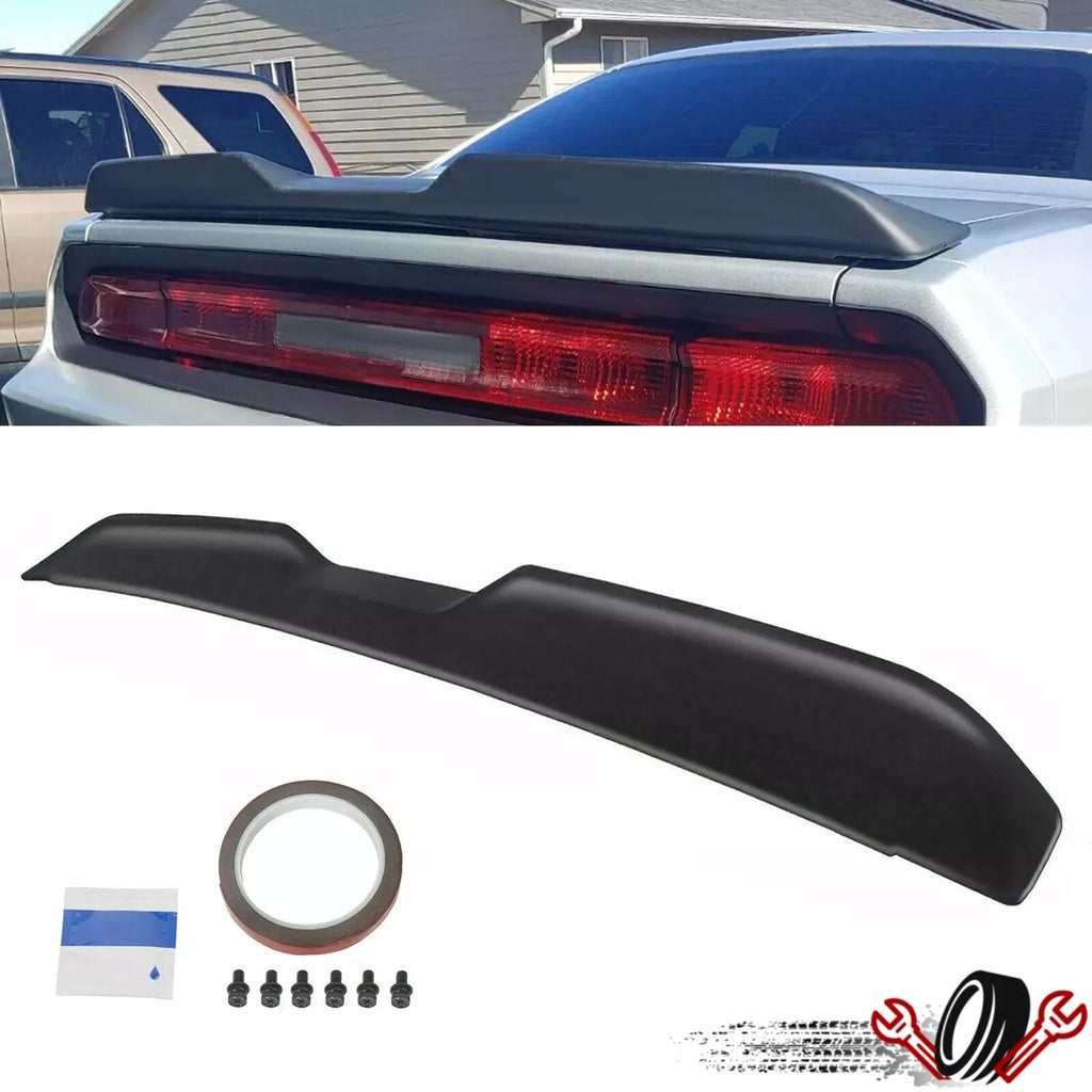 Matte Black Demon Style Rear Trunk Spoiler for Dodge Challenger (2008–2017)
