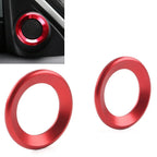 A Pillar Horn Ring Cover Red for Honda Civic 2016-2021 (2 Pcs)