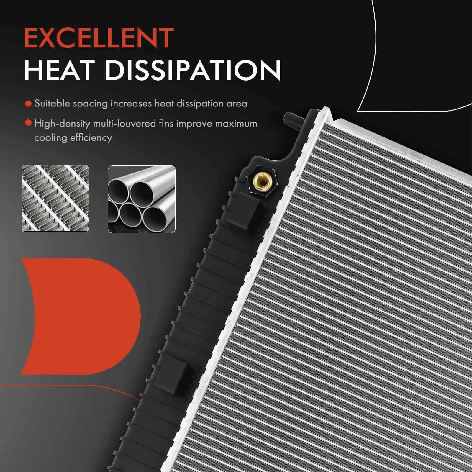 Radiator with Transmission Oil Cooler for Pontiac G8 (2008–2009)