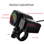 Universal Phone Charge Bracket for Moto Scooter (Volt Temperature Meter)