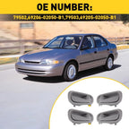 Set of 4 Interior Door Handles for 1998-2002 Toyota Corolla, Chevy Prizm